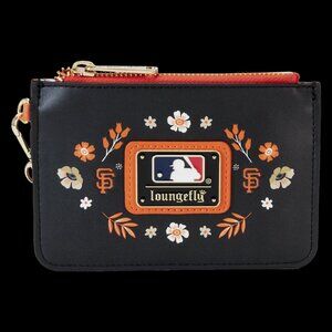 MLB San Francisco Giants Floral Card Holder Wristlet Clutch